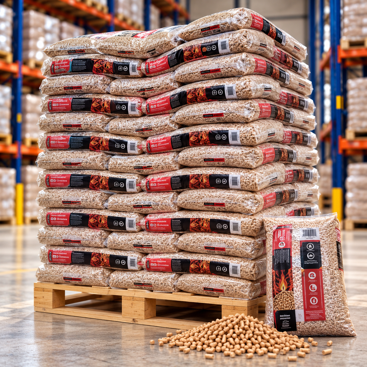 Excelentes Pellets – Palete com 65 sacos de 15 kg