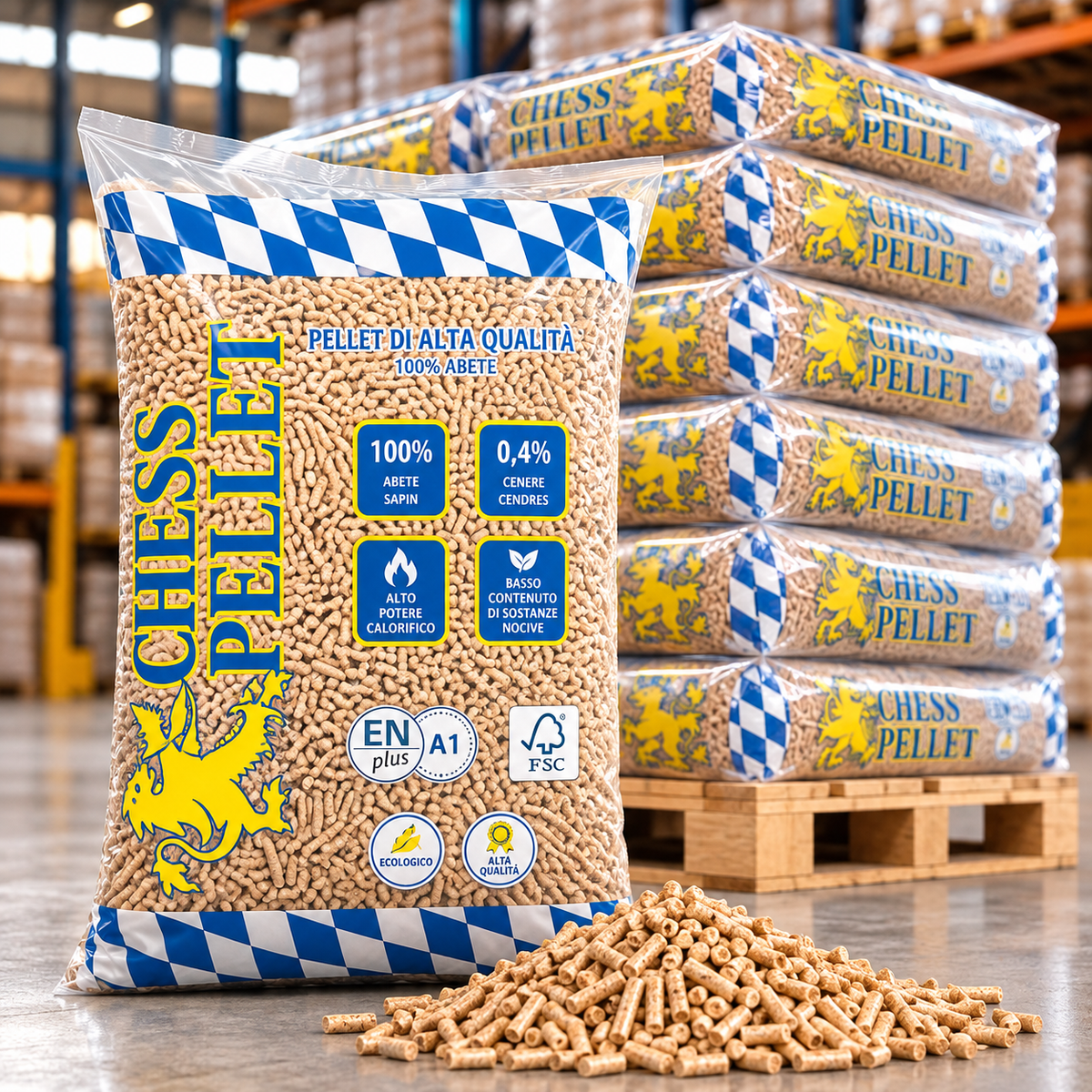 Heiss Pellet Abete 100% bancal 72 x 15 kg