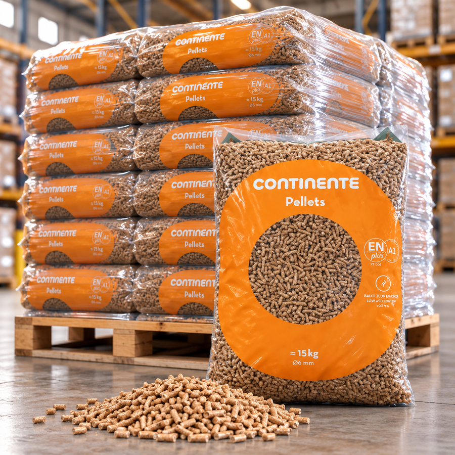 Continente Pellets 15kgs 65 sacos