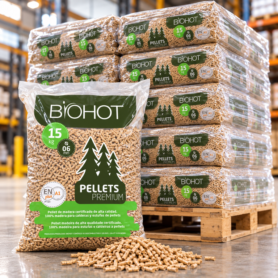 PELLETS BIOMASSA CERTIFICADAS BIOHOT 65 SACOS_15 KG