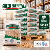 Green Energy Pellet – Palete de 65 sacos de 15 kg
