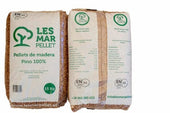 Palete com 77 sacos de grânulos Lesmar certificados ENPLUS Pin 100% 15 kg