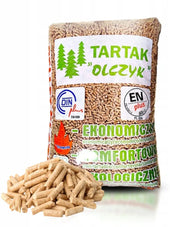 Paletes de pellets Olczyk, 65 sacos, 975 kg