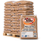PELLET NOVA LENHA – 77 sacos de 15 kg